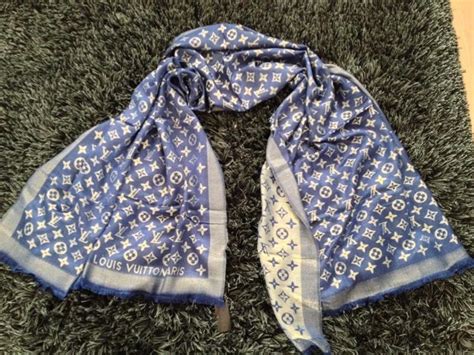 louis vuitton schal blau|louis vuitton pashmina.